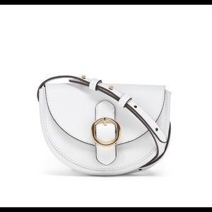 Banana Republic leather Convertible belt bag-white